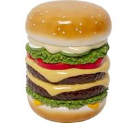 Kare Taburete de diseño de Hamburguesas, Multicolor, diámetro de 36 cm, diseño de Hamburguesas, Capacidad de Carga de 110 kg, Redondo, Objeto Decorativo, para salón