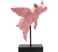 Kare WTD - Figura Decorativa (29 x 16 x 40 cm), diseño de Cerdos, Color Rosa