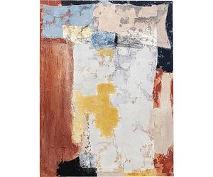 Kare WTD - Lienzo decorativo (90 x 120 cm), diseño de salpicaduras de color naranja