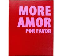 Kare WTD More Amor - Cuadro decorativo rectangular para dormitorio, salón, 50 x 40 cm (alto x ancho)