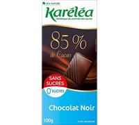Karéea - Chocolate negro 85% sin azúcar - Caja de 100 g - Paquete de 2 - Mejor oferta