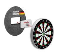 Karella Aislamiento acústico compacto de 45 cm de diámetro para tablero de dardos de acero, 2 TLG, silenciador para diana, reducción de ruido detectable hasta un 80%, patentado, sistema de reducción