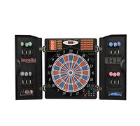 Karella CB-90 - Diana electrónica con 38 Juegos y 211 Variantes, Dimensiones exactas de Torneo en versión de 2 Agujeros, Incluye 12 Dardos Blandos
