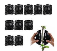 KARELLS 10 Piezas Caja Cultivo Raíces Plantas,Dispositivo de enraizamiento de Plantas,Reutilizable Bola Propagación Dispositivo Injerto Caja Enraizamiento (S,Negro)