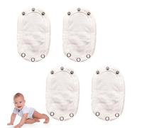 KARELLS Extensor Body Bebé, 4 PCS Prolongador de Ropa, Chaleco y Mono de Algodón Para Bebé, Unisex