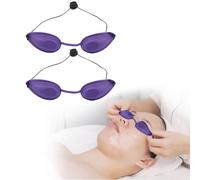 KARELLS Gafas Proteccion Laser, Gafas Solarium, 2 Piezas Gafas Laser Depilacion, Gafas LPL, Gafas de Bronceado, Gafas de Seguridad, Gafas De Seguridad Para Solárium, Gafas Ultravioleta(morado)