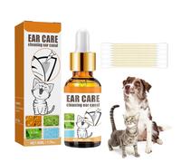 KARELLS Gotas para ácaros del oído,Limpiador de Oídos Perros y Gatos,Gotas para los Oídos Perros,Gotas para los Oídos de Mascotas,Aceite para Ácaros del Oído,Limpiador Ótico en Gotas,50 ml