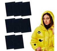 KARELLS Parches de Reparación de Nylon,Parches de Reparación,Ropa Parches de Reparación,Parche para Chaqueta de Plumas,Parches Nylon para Tienda Campaña,Negro(20 x 15 cm)