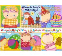 Karen Katz Lift-the-Flap Books Series 6-Book Bundle Set - Fun Peekaboo Adventures for Curious Toddlers - Where Is Baby’s Belly Button?, Where Is ... Baby’s Puppy?, Where Is Baby’s Yummy Tummy?