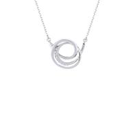 Karen Millen Collar con colgante de cinta de cristal para mujer, Latón