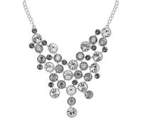 Karen Millen Collar de cristal para mujer (cristal plateado y negro)