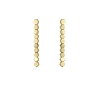 Karen Millen Pendientes de gota de mosaico para mujer (dorado)