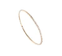 Karen Millen Pulsera de cristal para mujer (dorado/cristal transparente), Latón
