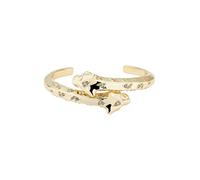 Karen Millen Pulsera de leopardo para mujer (cristal dorado y negro)
