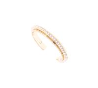 Karen Millen Pulsera diagonal de cristal para mujer, Latón