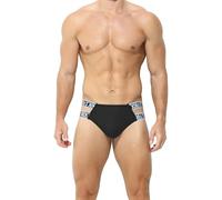 KAREN SPACE Jockstrap Hombre Suspensorio de Algodón Ropa Interior Deportivo Calzoncillos Transpirable Tanga, Negro, M