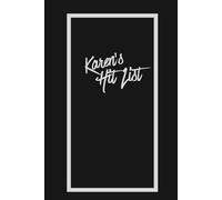 Karen's Hit List: Funny Gift Journal for Friends and Family | 120 pages | 6''x9'' | Dark Mode