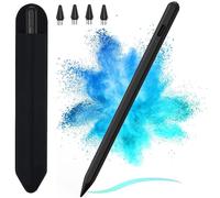KARFUN Lápiz para Tablet Android, Lápiz Capacitivo Compatible con Samsung, Huawei, Lenovo, XiaoMi, Vivo, Precisión Mejorada y Reducción de la Palma (Negro)