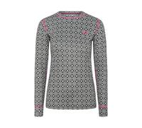 Kari Traa Fryd, camiseta térmica, mujer, negro/blanco 34(XS) Off White