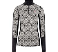Kari Traa - Ropa interior térmica mujer - Anna Half Zip Black de Lana - Talla S - Negro Negro S