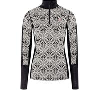 Kari Traa - Ropa interior térmica mujer - Anna Half Zip Black de Lana - Talla XS - Negro Negro XS