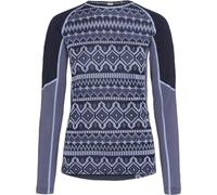 Kari Traa - Ropa interior térmica mujer - Malia LS Dark Navy Blue para Mujer de Lana - Talla S - Azul marino Azul marino S