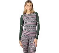 Kari Traa - Ropa interior térmica mujer - Malia LS Thyme para Mujer de Lana - Talla S - Verde Verde S