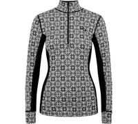 Kari Traa - Ropa interior térmica mujer - Rose Half Zip Baselayer Top Black de Lana - Talla XS - Negro Negro XS
