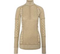 Kari Traa - Ropa interior térmica mujer - Smekker Half-Zip Baselayer Mocha para Mujer de Lana - Talla M - Beige Beige M