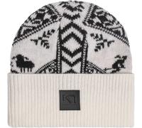 KARI TRAA Saga Knit Beanie - Mujer - Blanco / Negro - talla única- modelo 2026
