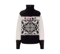 Kari Traa Saga Knit, sudadera, mujer, negro/blanco 36(S) Off White
