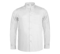 Kariban - Camisa cuello mandarin manga larga hombre caballero