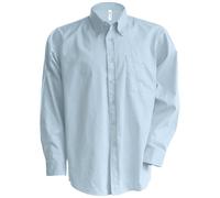 Kariban - Camisa manga larga Modelo Oxford Cuidado fácil (Tallas Grandes) Hombr