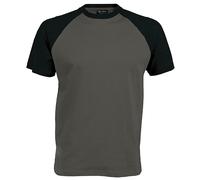 Kariban - Camiseta 2 colores modelos Beísbol/Baseball de manga corta para hombr