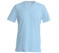 Kariban Camiseta Básica entallada con cuello pico de manga corta 100% (RW707)