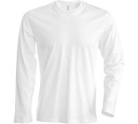 Kariban Camiseta Básica entallada cuello redondo manga larga 100% (RW709)