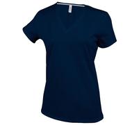 Kariban- Camiseta de manga corta con cuello en forma de V para chica/mujer