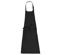 Kariban - Delantal con bolsillo de algodón orgánico, Negro , Talla única