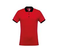 Kariban Dos Tono Piqué Polo Camisa K258 - Algodón Corto Mangas