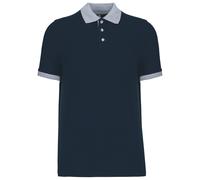 Kariban dos tonos piqué polo camisa k258 - manga corta de algodón