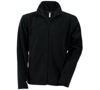 Kariban - Forro polar anti-bolas con cremallera completa Modelo Falco hombre caballero (Grande (L)/Negro)