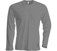 Kariban Herren T-Shirt Langarm Rundhals Shirt, Leicht körperbetont, in 20 Farben und den Größen S, M, L, XL, 2XL, 3XL u. 4 XL Von noTrash2003