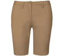Kariban - Pantalón Corto Chino Bermuda para Chica muejr (40 EU) (Camel)
