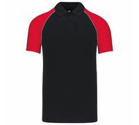 Kariban Polo Contraste de Pique Béisbol para Hombre (PC6389) UTPC6389_18