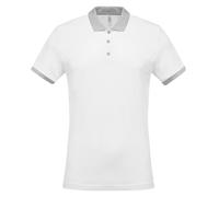 Kariban - Polo piqué en dos tonos para hombre caballero