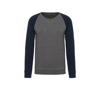 Kariban sudadera orgánica de dos tonos k491 - hombre casual de manga larga