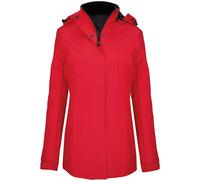 Kariban unisex parka jacket (k6108) - adulto casual waterresistant hoodie fleece