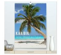 Karibik - Sonne, Strand und Palmen (hochwertiger Premium Wandkalender 2026 DIN A2 hoch), Kunstdruck in Hochglanz: Die schönsten Strände der Karibik machen Lust auf Meer!