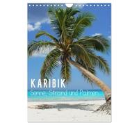 Karibik - Sonne, Strand und Palmen (Wandkalender 2026 DIN A4 hoch), CALVENDO Monatskalender: Die schönsten Strände der Karibik machen Lust auf Meer!