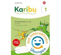 Karibu. Paket Arbeitshefte 1 (Teil A und B) Schulausgangsschrift zur Fibel Verbrauch plus Beilagen und mit interaktiven Übungen: Ausgabe 2024